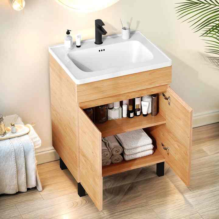 Kachina Single Bathroom Vanity with Ceramic Top (3 colors)