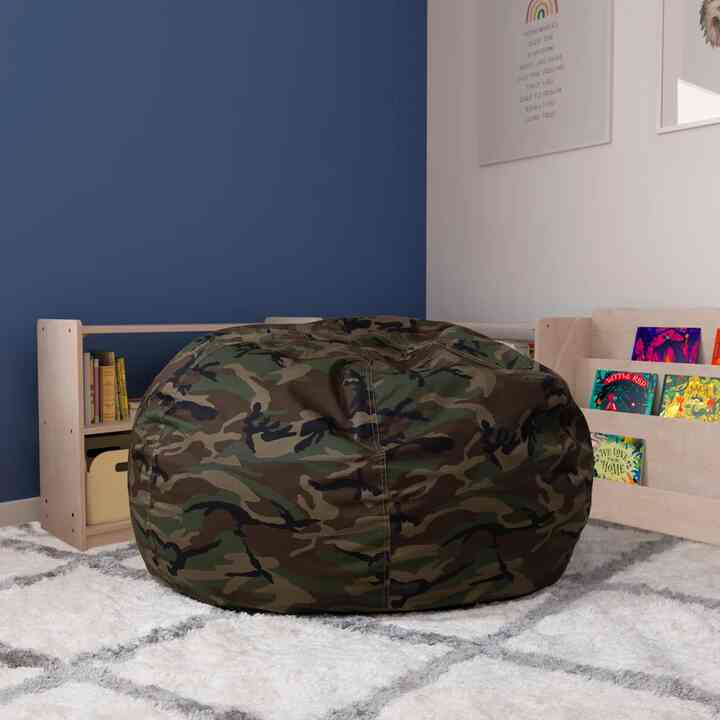 Classic Refillable Cotton Bean Bag Chair (Multiple options)