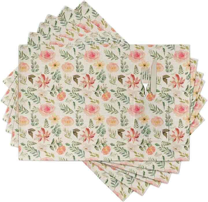 Floral Leaves Table Placemats