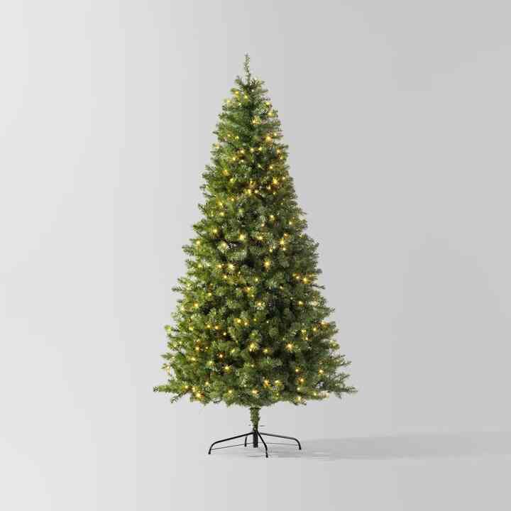 Pre-Lit LED Alberta Spruce Artificial Christmas Tree