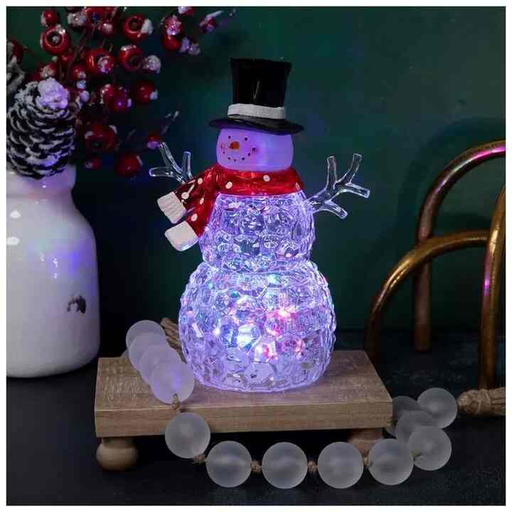 Light Up Snowman Figurine