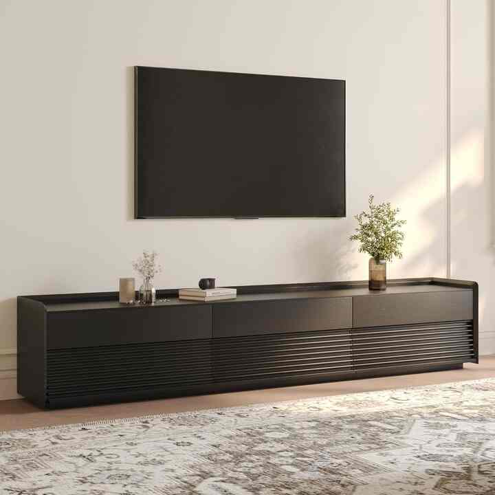 POVISON Fully-Assembled Mid Century Modern TV Stand