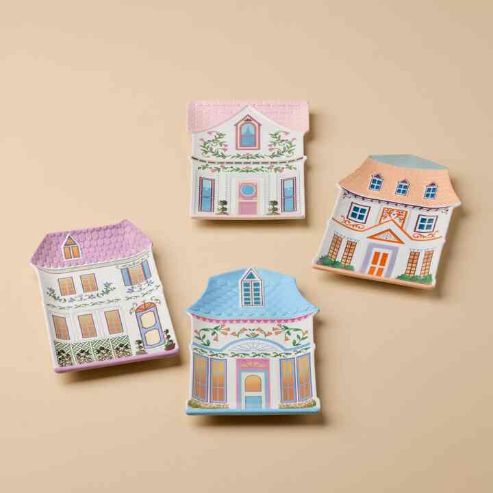 Lenox Spice Village House Accent Plate Set