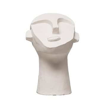 Cement Face Sculpture