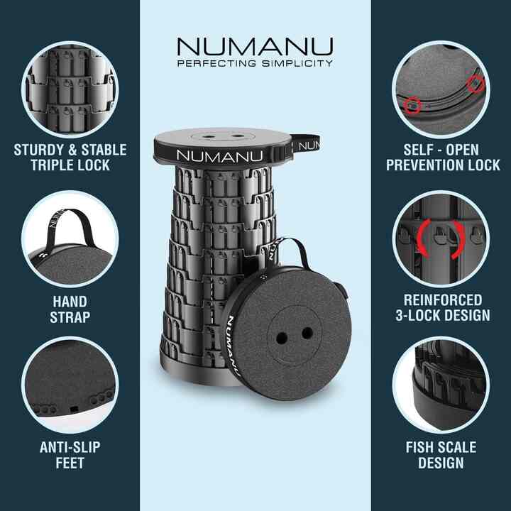 Upgraded Collapsible Stool