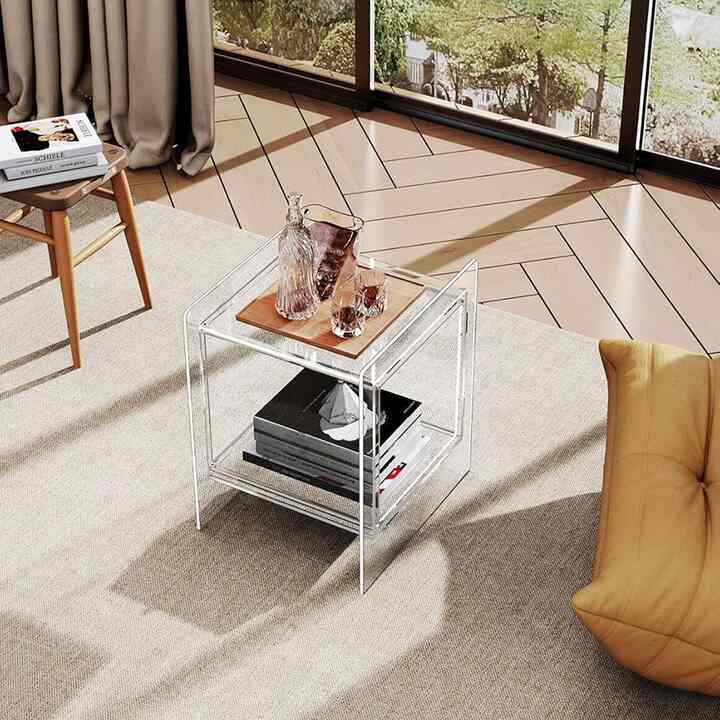 Solaround Acrylic Nightstand Colorful Bedside Table (8 colors)