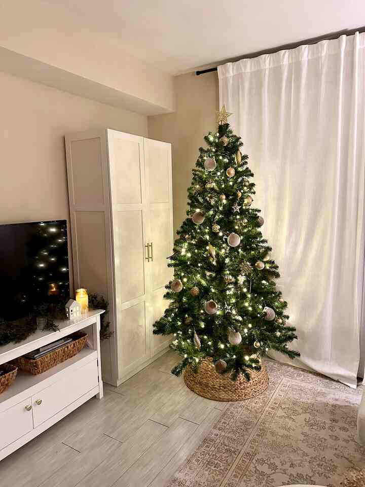 Christmas tree decor 🎄 #christmastree #ornaments #christmasdecor #velvet 