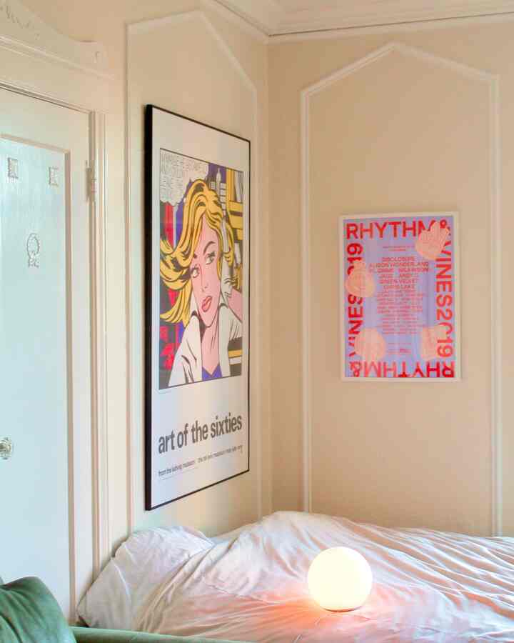 I love how my wall mouldings frame my framed art <33 #prints