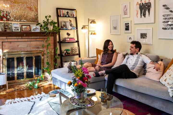 No need for perfection when the space is full of personality #EclecticStyle #LivedInLook