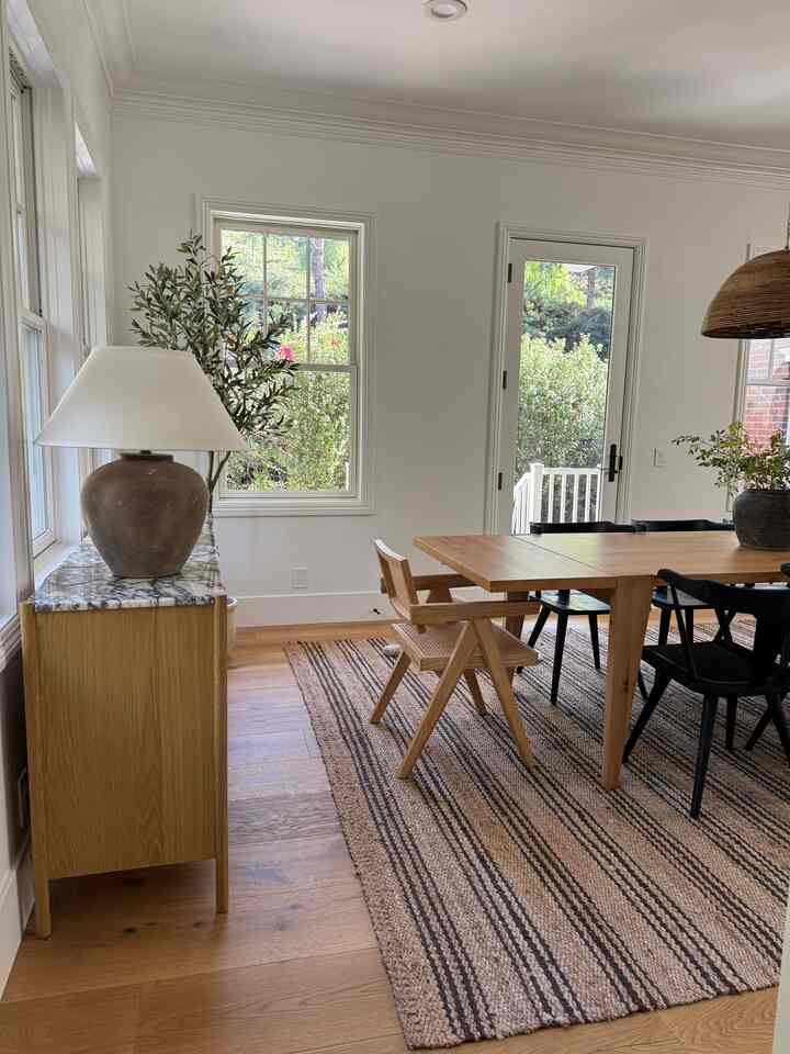 Modern, organic dining room. #neutralcolors #diningroomdesign #modernorganic #luxeinteriors