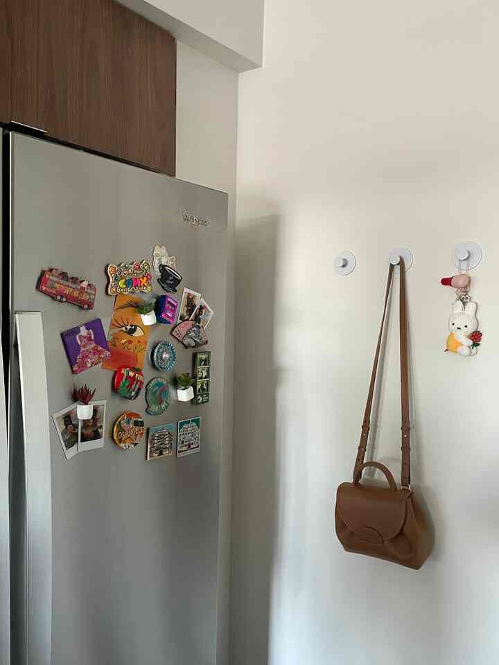 Cute little corner in my apartment #kitchenmagnets #hanginghooks