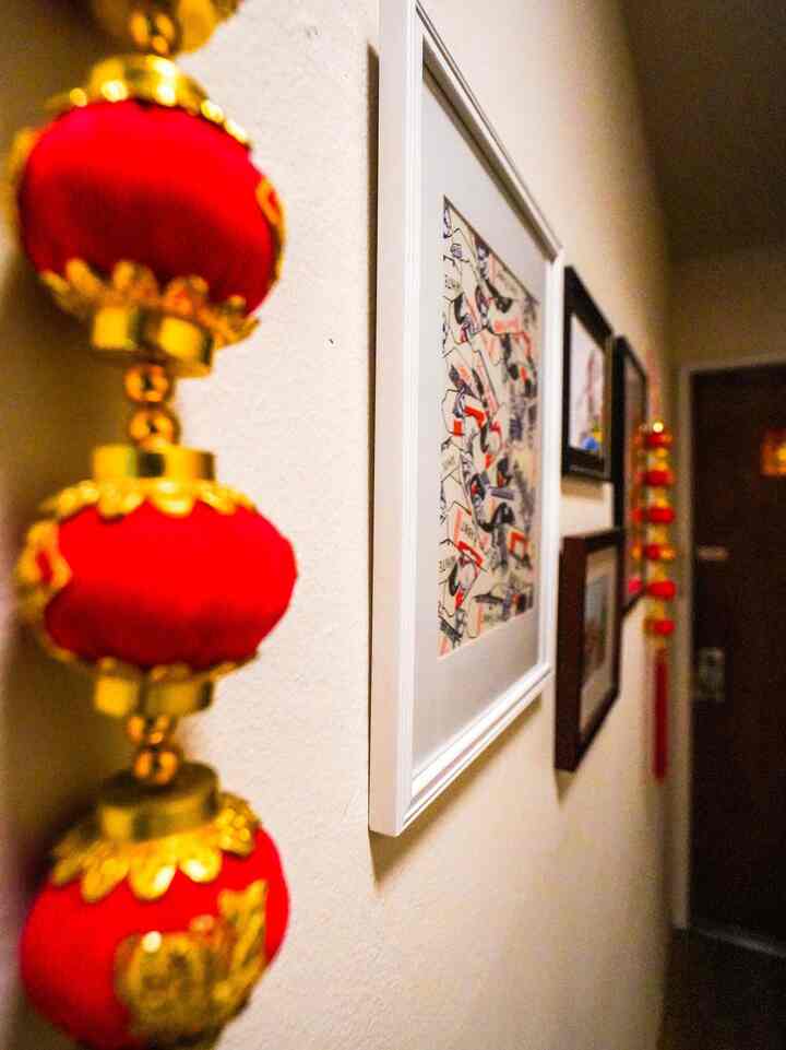 My entryway looks more festive with my #Chineselanterns as decorations this #Lunarnewyear!