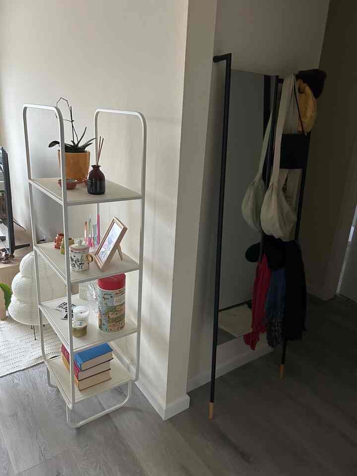 Leni leaning ladder is function for hanging things and checking myself in the mirror before i head out! #lenileaningladdermirror