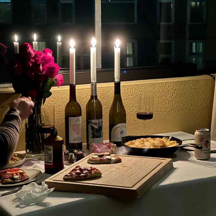 Happy Valentines from our home #dinein #datenight #valentines
