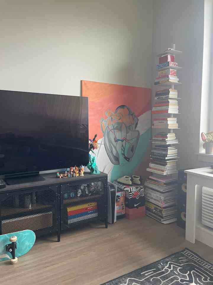 My favorite corner! A mix of art, print, and entertainment #entertainment #art&nbsp;