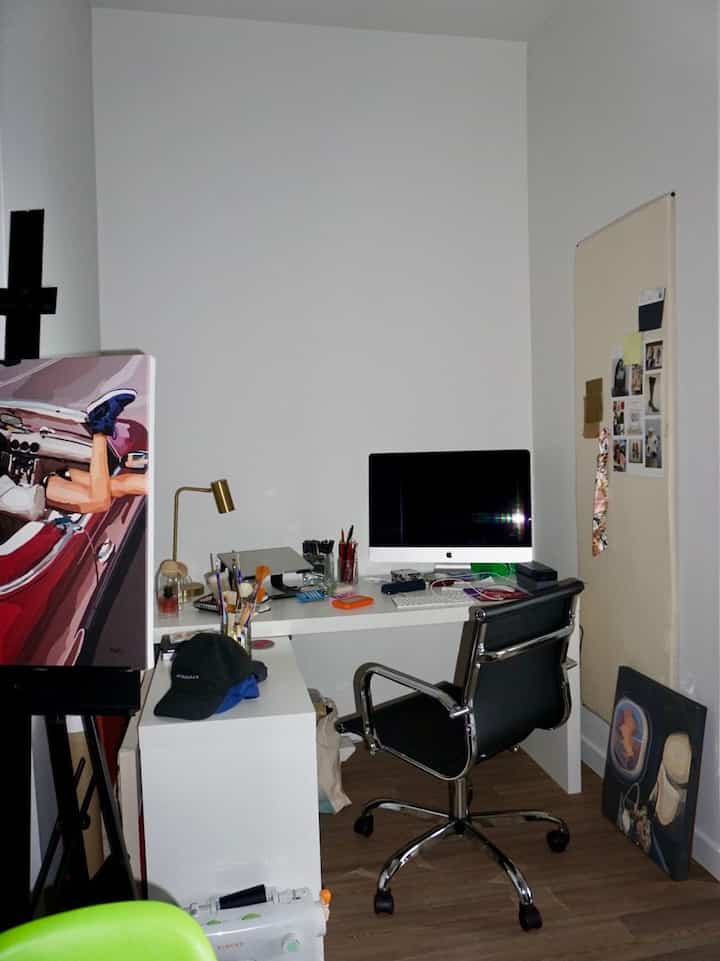 Love a good functional chaos in my home office #functional #workspace #workfromhome #officearea