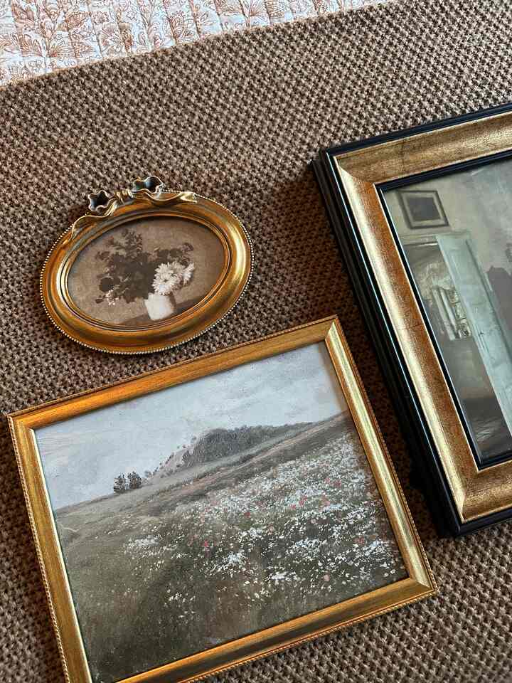 Gathering prints and frames for the gallery wall in my bathroom! #gallerywall 