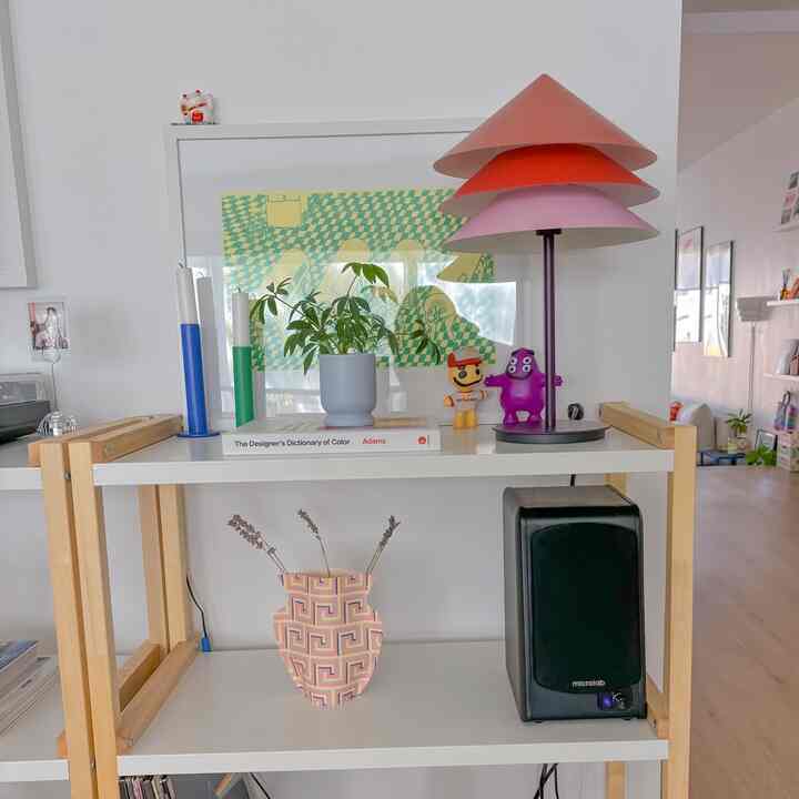 In love with my new table lamp 💕 #ikea #tesammams #rawcolors 