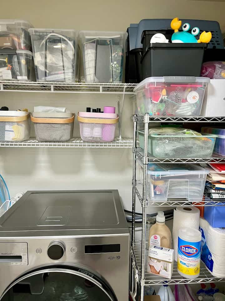Spring tidy-up! 
With the change of seasons, I reorganized my laundry room. I have quite a few IKEA storage bins, and Samla is especially useful for organizing in all sizes. Risatorp works great in both the kitchen and the laundry room! 
#laundryroom #tidyspaces #ikeastorage #organizedstorage #springrefresh