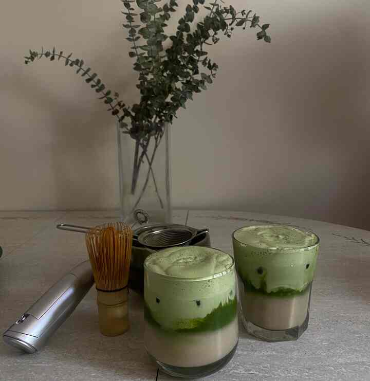 Great start to the morning with a few homemade double matchas! #matcha #mornings #spring #kitchen