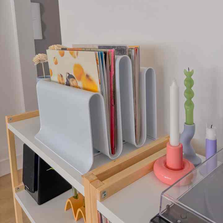 Records and fun candles #interiordecor #homedecor