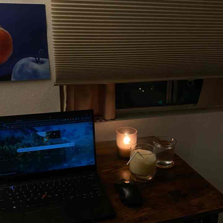 New desk has enough space for two people to work at! Getting some things finished enjoying my banana milk with a little sea salt :) #evening #workplace 