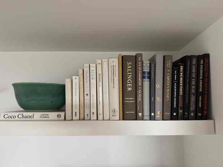 Some of my favorite books on display :) #mcm #bauhaus #books 