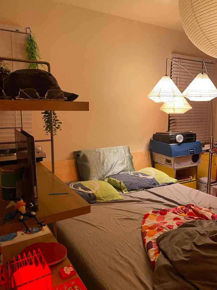 Akhirnya saya membuang kotak-kotak ini untuk menyimpan proyektor saya, tetapi saya jadi merasa bosan? #japandi #mcm #epson