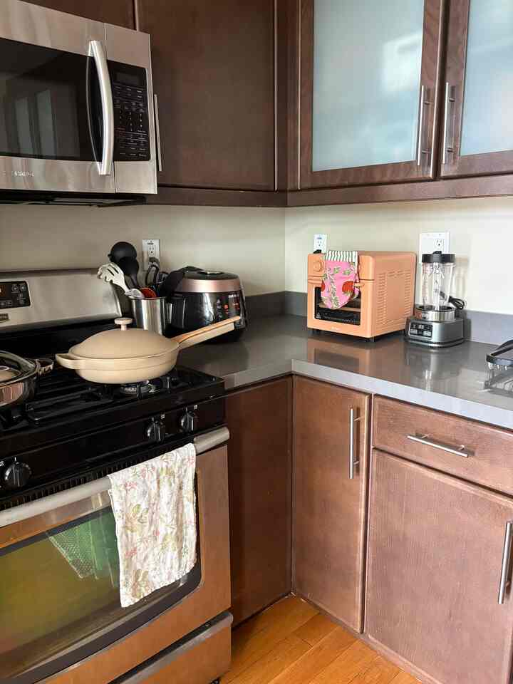 Appliance corner 👩🏻‍🍳 #wonderoven #ourplace #alwayspan #walnutunterior #cuckoo