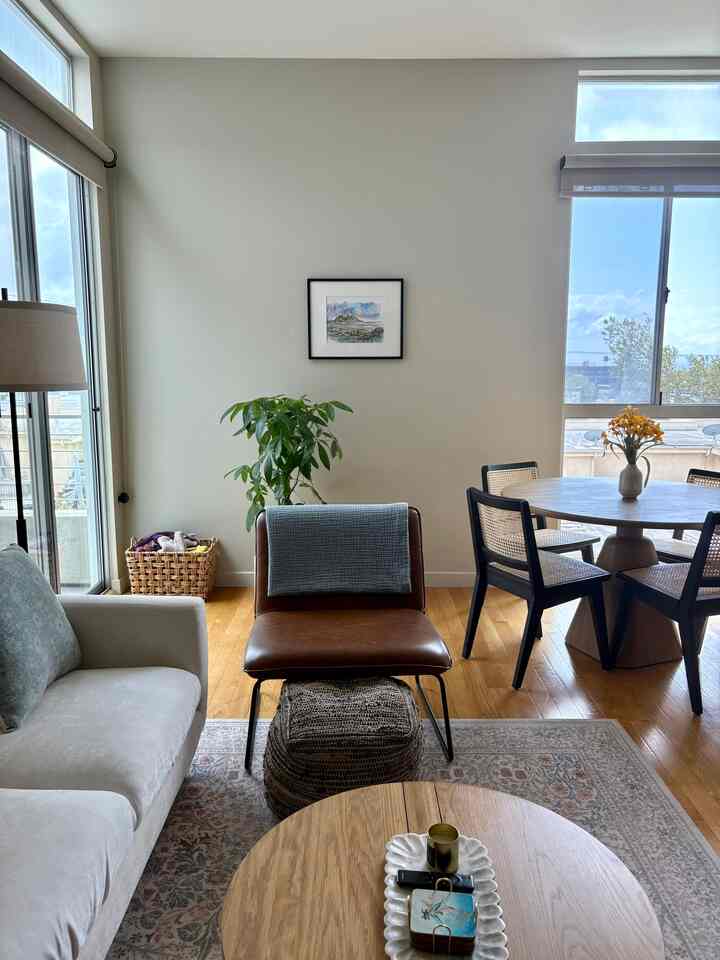 #midcenturymodern #cozy #sunlight #apartmentdecor #livingroom 