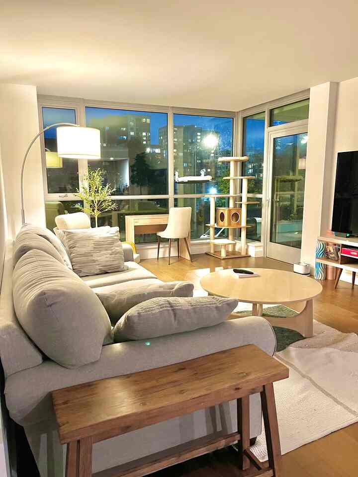 🛋️✨ My Calm, Wood-Toned Living Room — Simple, Stylish, and Surprisingly Affordable ✨🌿

Snapped a photo of the living room today — it’s one of those quiet, grounding spaces that just feels right. I wanted it to look elevated but still be livable, so I stuck with warm wood tones and soft, neutral layers that give off a timeless, cozy vibe 🤍🌾

The soft gray sofa was a budget-friendly find, but you’d never know — it has that plush, structured look that feels way more expensive than it is. Paired with a warm wood coffee table and a slim bench (hello, extra seating and styling space! 👌), the room feels open and curated without trying too hard.

My favorite part? The arching floor lamp with subtle brass details. It pulls the space together and casts the dreamiest glow in the evenings 🌙💡 — just one statement piece, but it makes the whole room feel more designed.

I mixed in soft textiles —a textured cushion there — and let the natural materials do the talking. Nothing overly styled, just intentional and easy. The kind of space where you can breathe a little deeper, sip your coffee a little slower, and fully unwind ☕🕊️

✨ PRO TIP: Want your space to look expensive without spending much? Stick to:

One or two hero pieces (like a statement lamp or a standout bench)

Natural finishes (wood, linen, stone)

A consistent color palette (neutral tones = instant polish)

Minimal effort, major calm — and totally apartment-friendly 🏡💫

—

💭 Have a favorite living room tip or a stylish corner you love? Share below or link your space — always looking for more affordable inspo!

#livingroomdecor #budgetfriendlystyle #chichomeonabudget #neutralinterior #cozycorner #woodentones #simpleandstylish #graysofa #apartmentstyle #moderncalm #interiorinspo #naturalvibes #scandistyle #affordablestyle #expensivelookforless

