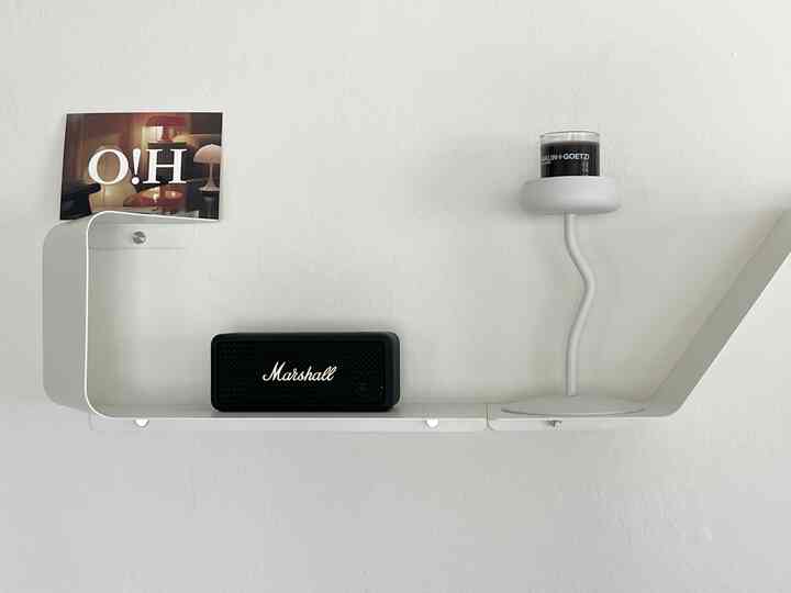 My new pillar candle holder🕯️🤍

#wallshelf
#whiteinterior
#simpleinterior 