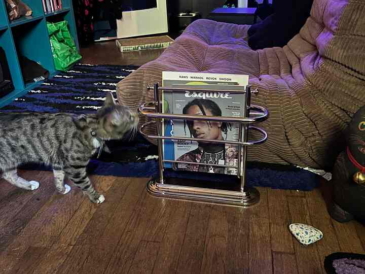 Just got this used magazine rack for my reading area 
#seattle