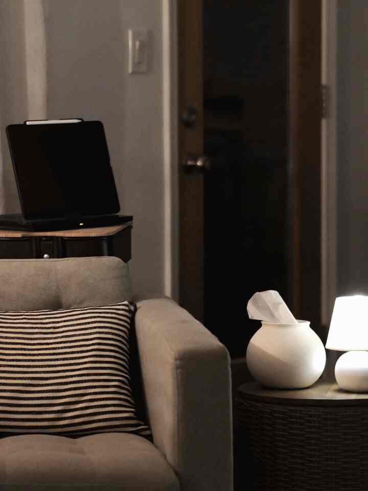 This little light and hidden tissue box bring a different vibe to my living room from day to night.

#livingroom #livingroominterior #diy #nightview #night #lamp #tablelamp #light #lightinginterior #decoratingtips #decoration 