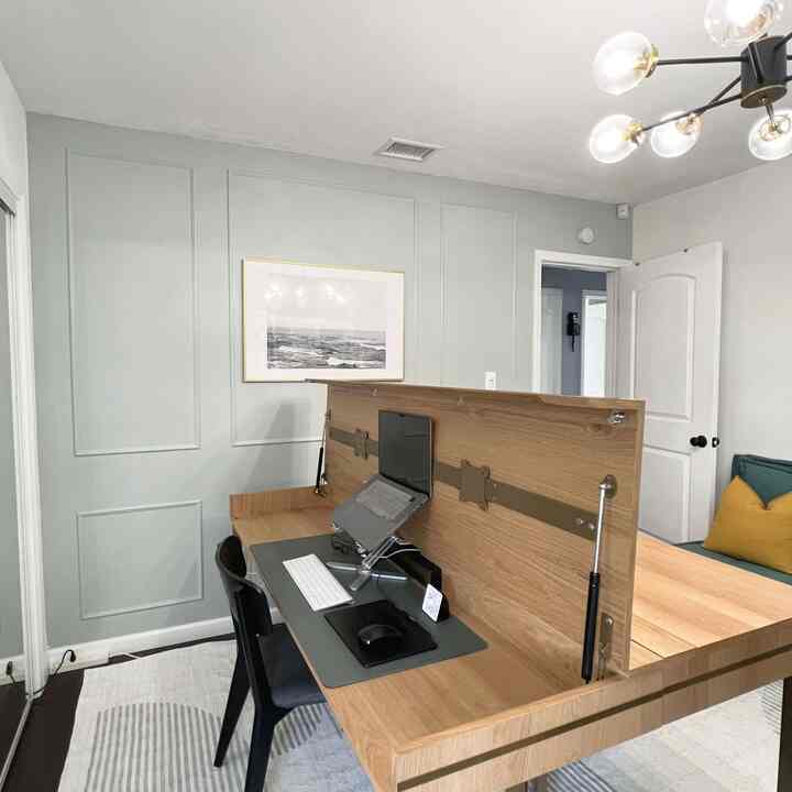 My current fave corner at home, cozy and clean✨

Top 4 must-haves:
	1.	Foldable hidden desk
Closed = table. Opened = surprise work cave lol
	2.	Laptop stand
Say bye to tech neck. This one keeps my posture on point
	3.	Wireless keyboard
Clean vibes only. No cords allowed
	4.	Desk pad
No sliding, no scratches — 10/10

#deskdecoration #deskterrier #desksetup #officeroom #officeinterior #officespace #homeoffice #officespace #officeinterior #deskinterior #desktidy #Deskrecommendations #desk #Nordicinterior #nordicstyle #midcentury 
