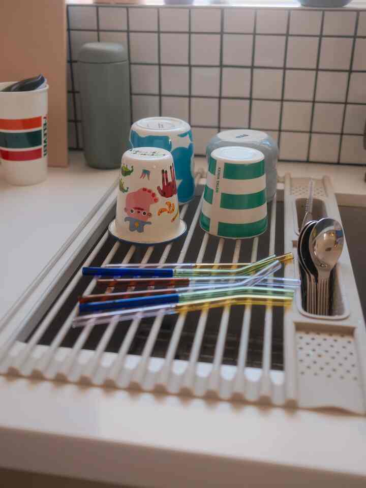 All cleaned and dried! 🥰 #cutedishes #kitchendecoration 