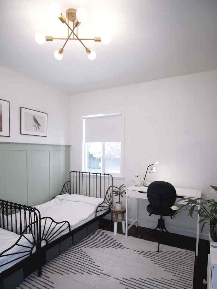 A shared room can still feel so airy and spacious! 😍 This corner’s theirs, but my heart’s right here too. 

#ikeadesk #ikealighting #ikeafurniture #kidsroom #Kidsroominterior #ikeapictureframe #ikea #ikeadesk #ikeachair #ikeabed #ikeastorage #storagespace #sharedbedroom #europe #Europeaninterior #Europeansensibility #Nordicinterior #NorthEurope #Nordicinterior #nordicstyle #kid #boardandbatten #walldecoration #wallinterior #desk