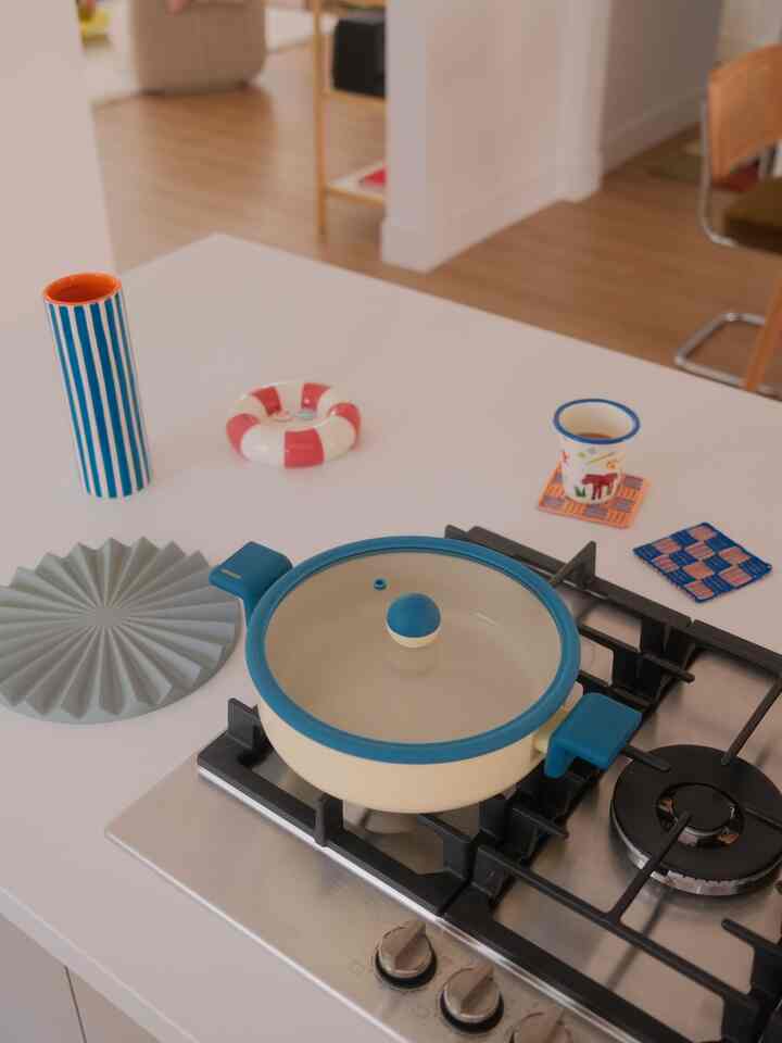 Kitchen counter full of shapes and colors ;) #homedecor #kitchendesign 