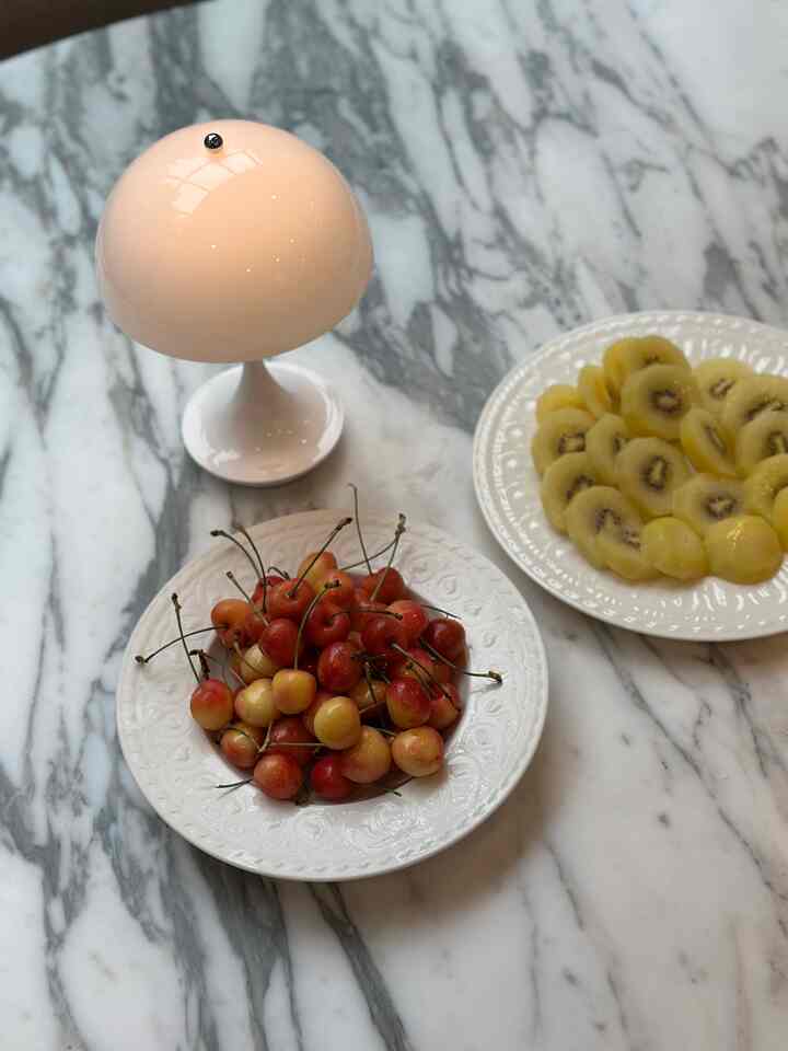 Rainier cherries are the best 🍒

#tablesetting #DWR #kitchen #diningroom #diningtable #plate #dish #plating #platingshot #lighting #lightinginterior #mood #diningchair #diningspace #decoratingtips  #decoratemyroom #decoration #diningtableinterior #midcentury #midcenturymodern #ikea #ikeakitchen #ikeachair #kitcheninterior #kitchendecoration #diningroominterior #diningspace #diningtablerecommendation #moderninterior #modern