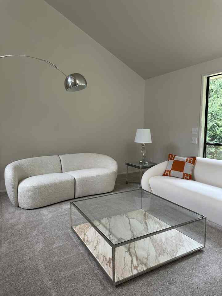 Meet our new home buddy! 🤍 This boucle sofa, paired with our backyard's greenery, makes every day feel like a playful summer adventure. 🌿✨ 

 
#SummerReady #SummerRefresh #SummerVibes #SummerStyle #SummerAtHome #livingroom #interiorobject #lamp #interior #coffeetable #livingroomfurniture #DWR #designchair #designlamp #livingroomtable #designfurniture #HermanMillerDesign #cassina #interiorfurniture #livingroomsofa #decoratingtips #interiorgram #designer #livingroominterior #chairrecommendation #table #blackinterior #livingroomlighting #moderninterior #modern