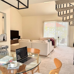 This little breakfast nook has become more than a spot for coffee — it’s where mornings start slow and work gently begins. With sunlight, a warm cup, and my laptop open, it’s the perfect balance of cozy and productive. 
#BreakfastNook #CozyCorners #WorkFromHomeVibes #MinimalLiving #NeutralDecor #CalmSpaces #MorningRoutine #westelm #sonos #wfh #glasstable
