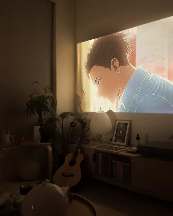 A cozy night in ~ 

#cozy #japandi #midcentury #ghibli 
