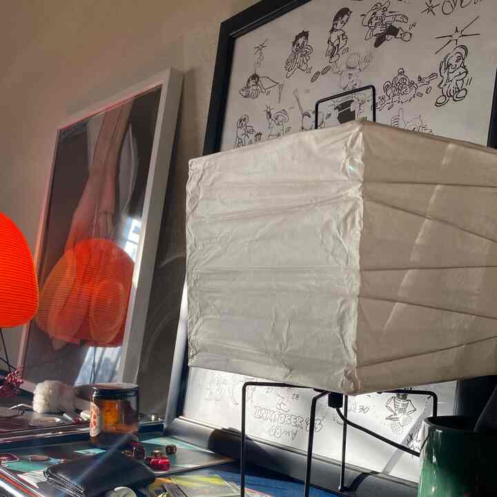 Summer hits differently with these lamps complimenting the season #akarilamp #droolart #cozyhome #mcm #japandi