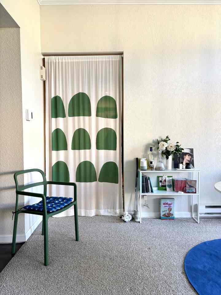 Love color & pattern 💙💚

#livingroom #pattern #curtainstyling #curtaininterior #curtain #colorofhouse 