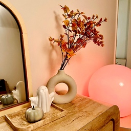 Welcoming fall with warm tones, playful pumpkins, and cozy little details 🍁 👻 
A soft shift from late summer into the season of glow
#latesummer #fallswitch #falldecor #cozyhome #autumnstyle #homedecor #seasonaldesign