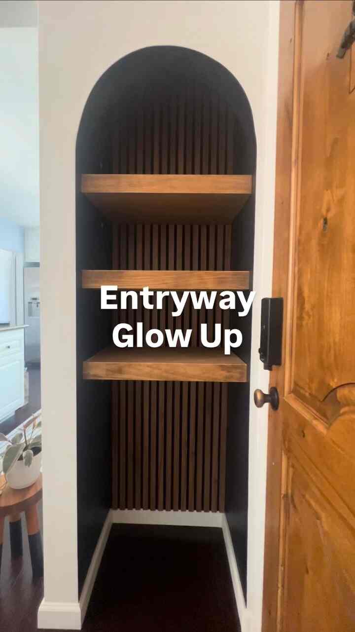 ✨ Entryway Glow-Up ✨
Style your open closet by the entryway with a storage box, lamp, key holder, fall-vibe dried flower vase, perfume, tissue holder vase, and a nightstand for your little essentials—everything stays cozy and organized.
When the lights turn on at night, the space glows softly, making it warm and inviting. Small details make all the difference! 💖

#entrywaydecor #entrancedecor #entrywaydesign #entrancehall #cabinet #opencloset #diy #decorate #fallvibe