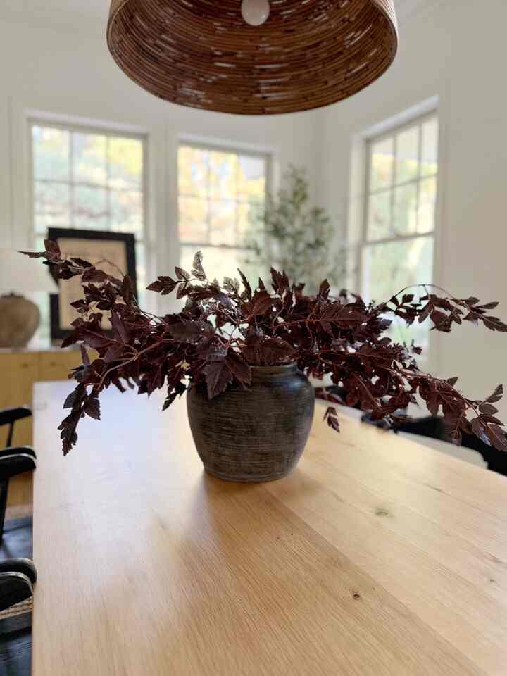 Faux Fall stems. #falldecor #fallstyling #diningroomdecor