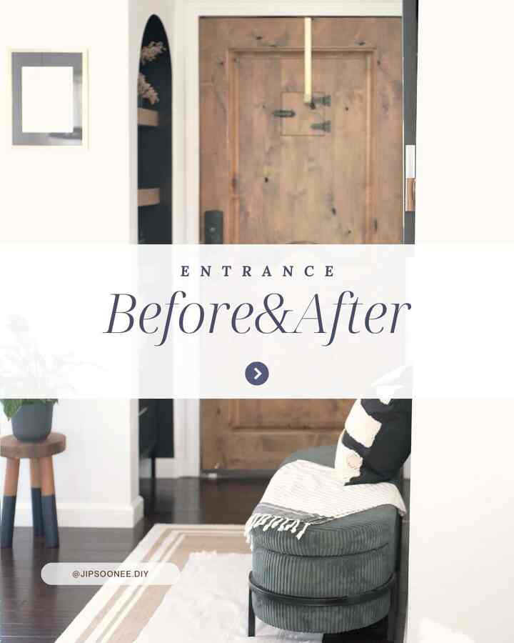 At first our entryway had nothing at all. Shoes were scattered everywhere, packages piled up, and even the trash bin was in the way. Coming in and out of the house was always chaotic. Now a storage bench keeps shoes organized, cozy cushions add a warm touch, and the must have door stop is a game changer. It is easy to install, magnetic to hold doors open, and even protects the mirror, making it an absolute essential.

#budgetfriendly #beforeandafter #homedecoronabudget #affordabledesign #entrywaymakeover #smallspacestyle #homeglowup #entrance #doorstop #storagebench #bench #rug #nordic #ikea #mirror