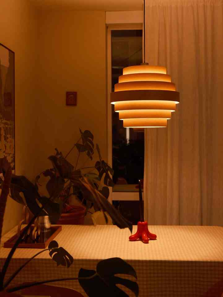 night view of my dining room ✨

#diningroom #nightview #pendantlight