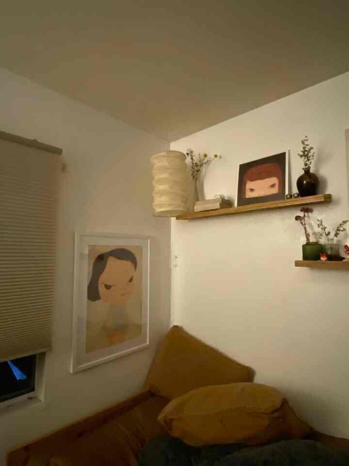 A temporary good bye to my previous guest room. #guestroom #noguchilamp #japandi #cozyhome